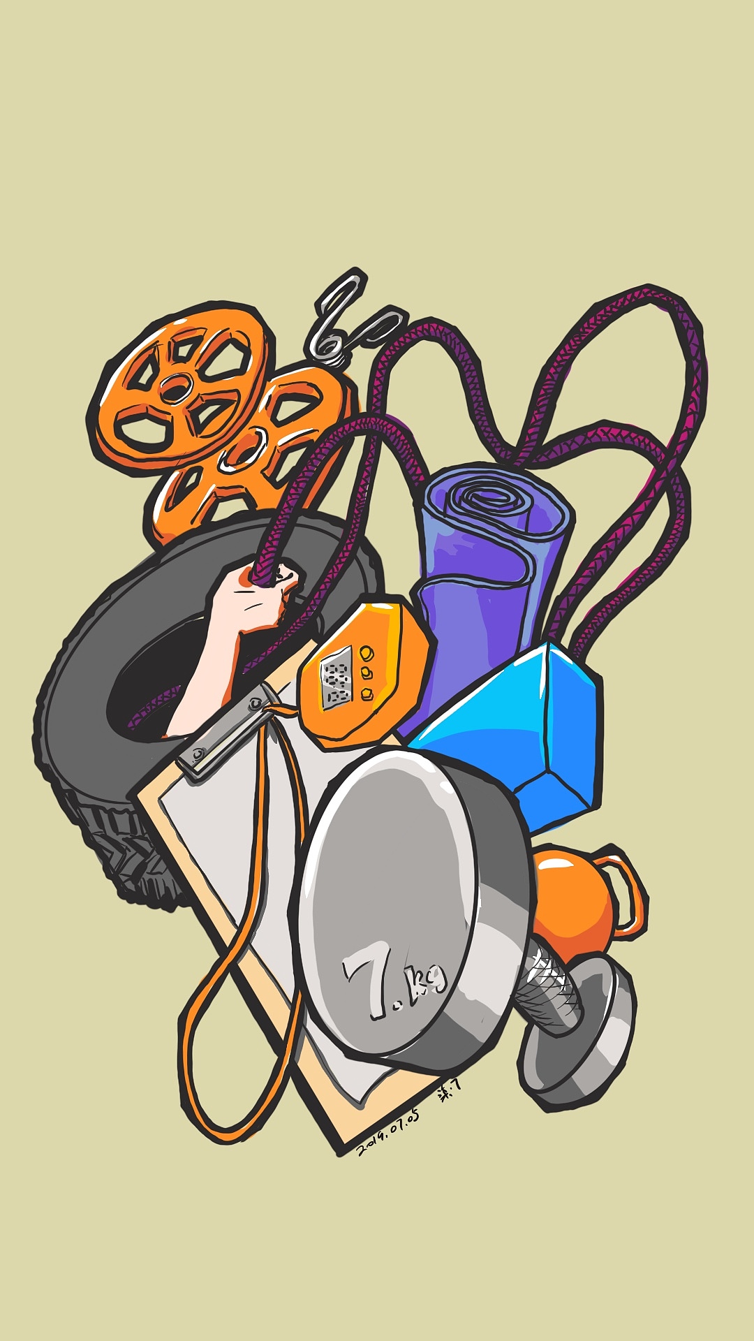 Jobs系列插画第一季合集（图ZMTY5OTg3ODky） - 新锐潮流插画 - 站酷设计师柒点7原创素材 - 站酷ZCOOL