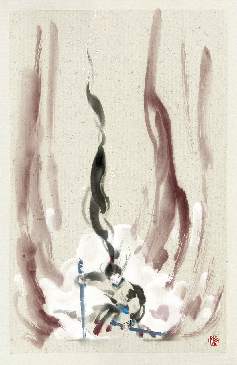 微雨过～知小满～九宫涂～（图ZMzQxMjcxOTky） - 艺术插画 - 站酷设计师丝鸣原创素材 - 站酷ZCOOL