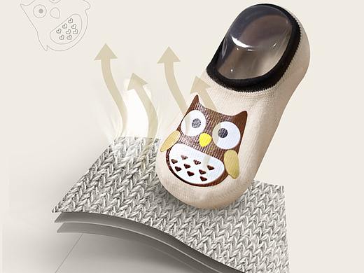 儿童学步袜 防滑地板袜