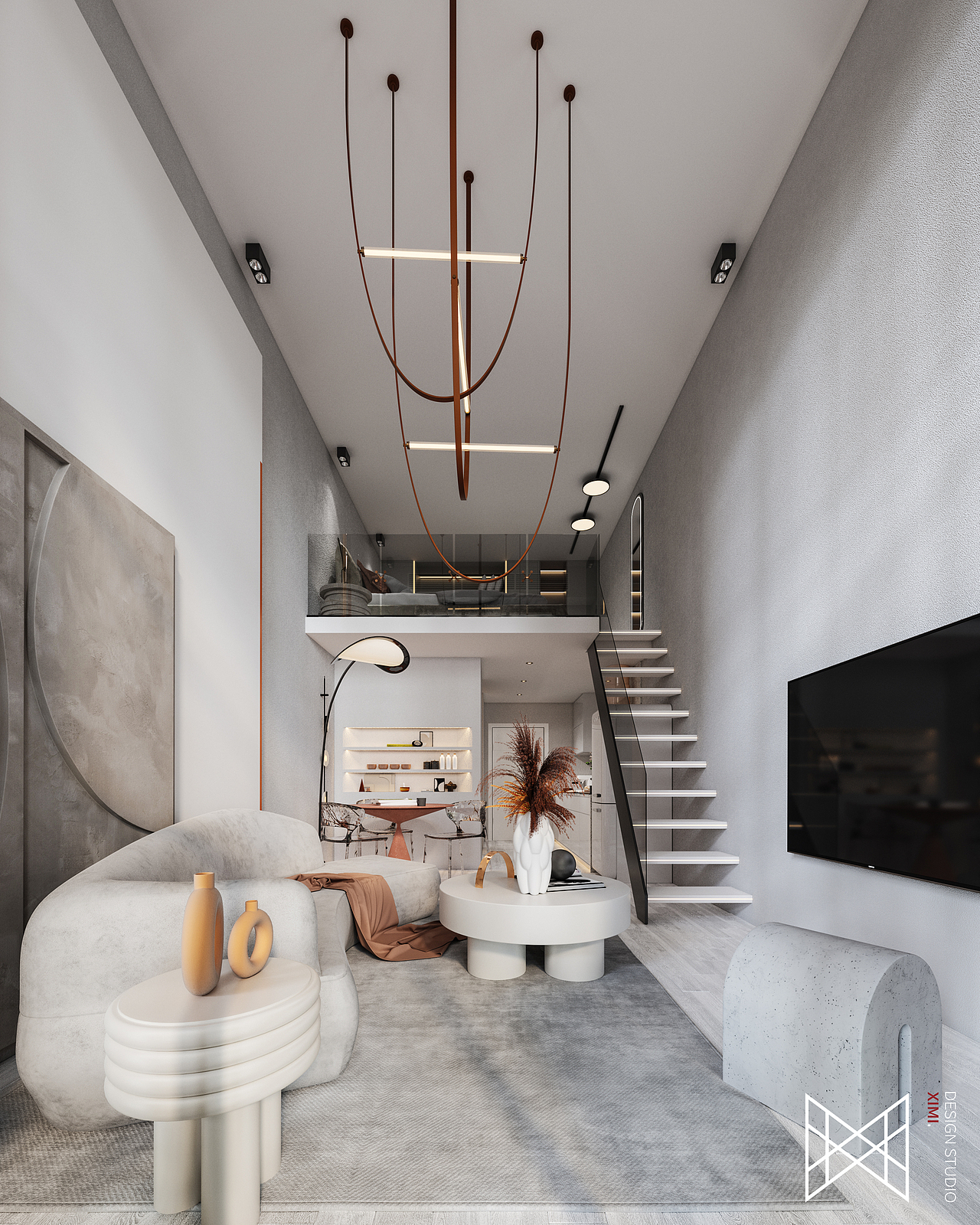 爆改计划｜现代极简复式公寓样板间（图ZMjM4NTc5NzQ0） - 家装设计 - 站酷设计师正在学堂原创素材 - 站酷ZCOOL