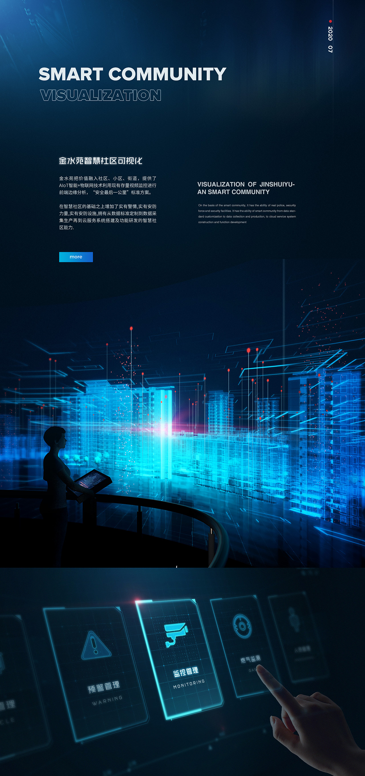 智慧小区大屏可视化设计