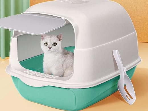 宠物猫砂盆电商主图设计
