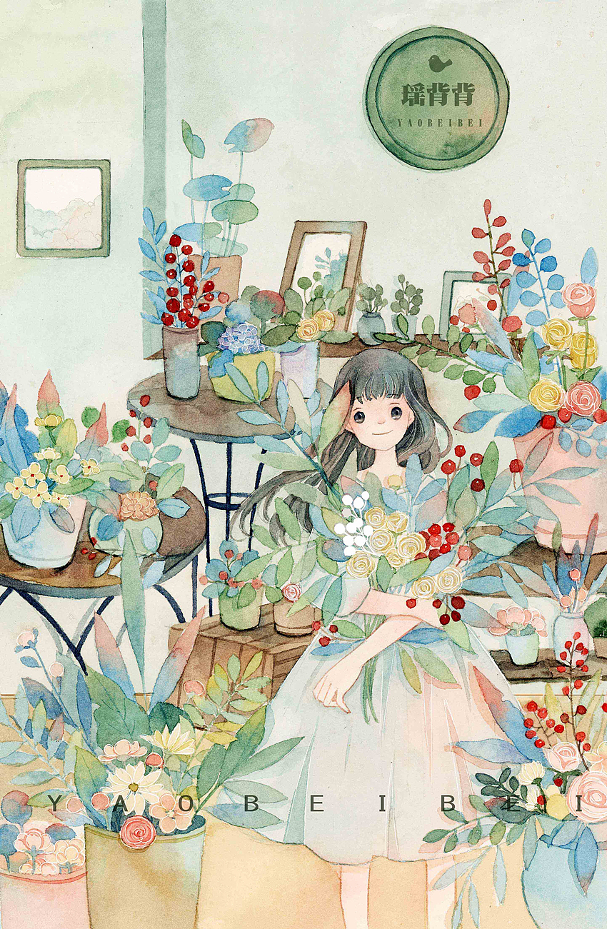 满满都是少女心（图ZODg2MTQ1NjA=） - 商业插画 - 站酷设计师瑶背背原创素材 - 站酷ZCOOL