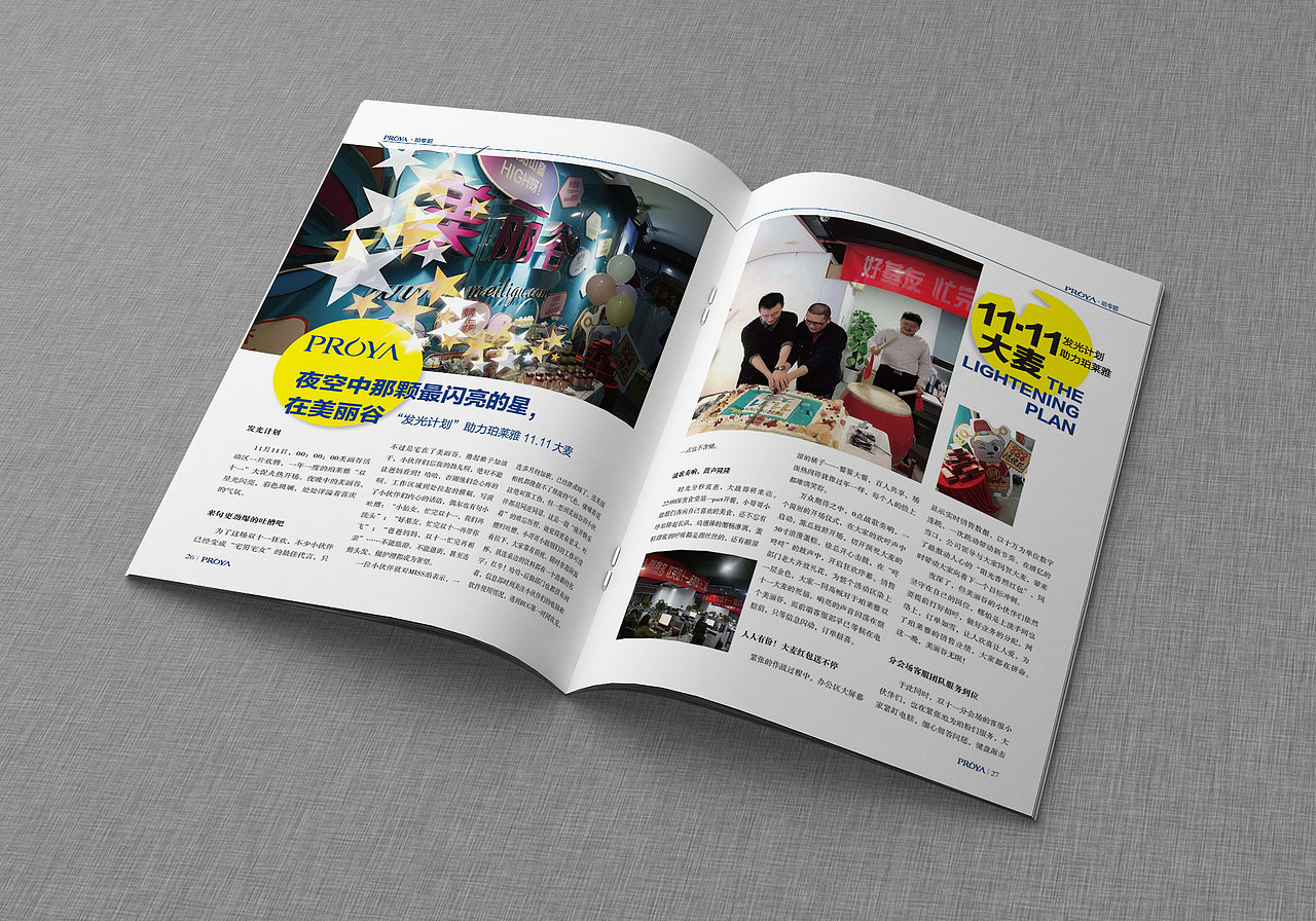 国内上市化妆品公司的品牌杂志设计