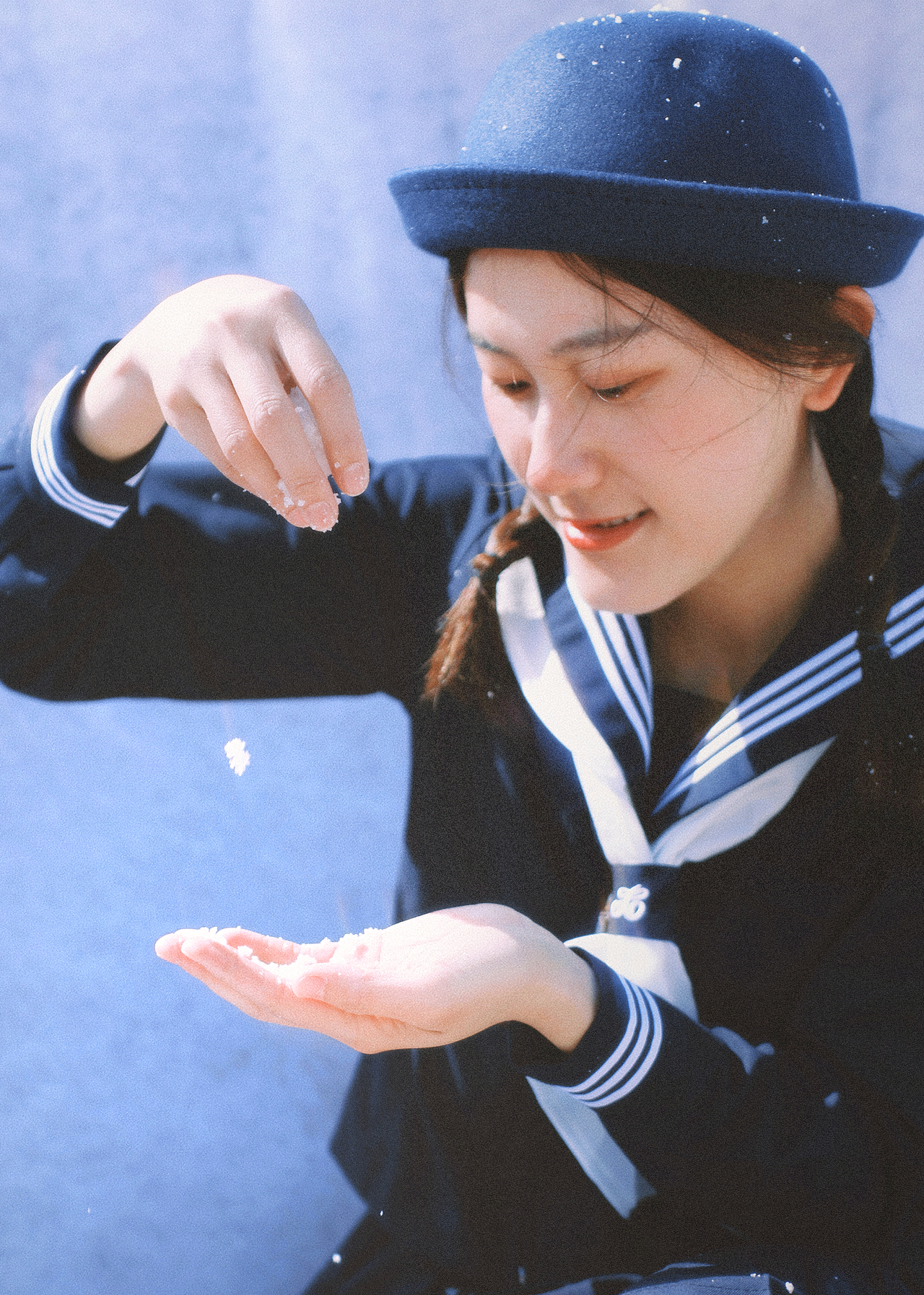 雪の華 ❄️（图ZMjg0MzczNTc2） - 人像摄影 - 站酷设计师一串白团子原创素材 - 站酷ZCOOL