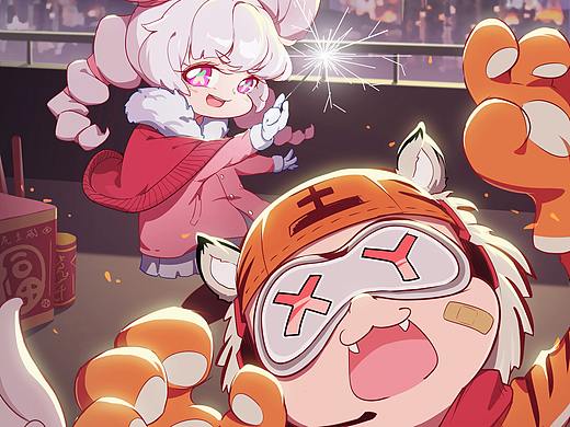 虎年大吉~放一点去年做的东西（个人主页-ZNTc4MjMwMDQ=） - 商业插画 - 站酷设计师eQiU一球原创素材 - 站酷ZCOOL