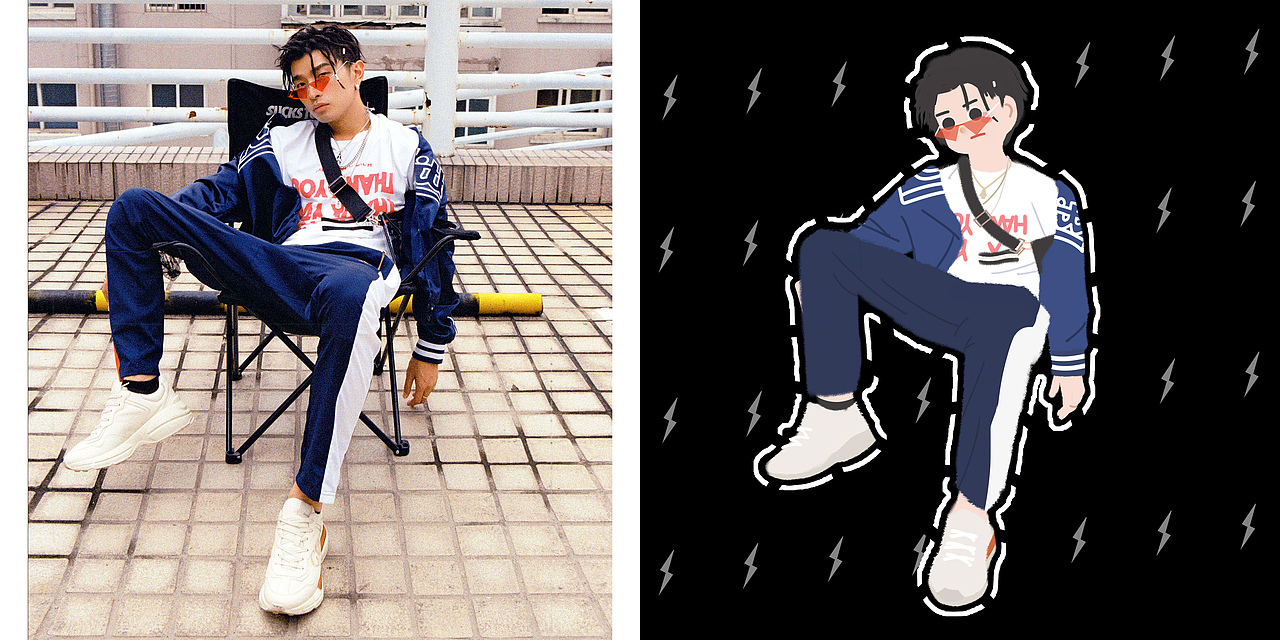 人物插画——满舒克