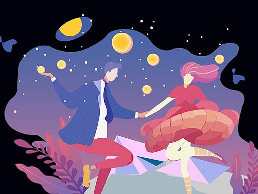 插画-情人节（个人主页-ZNDI1MjY3NjA=） - 商业插画 - 站酷设计师其名为琛原创素材 - 站酷ZCOOL