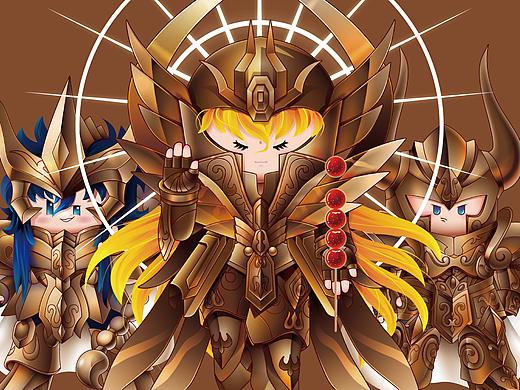 十二星座圣斗士（个人主页-ZNDgwOTU3NDQ=） - IP形象 - 站酷设计师原野兔兔原创素材 - 站酷ZCOOL