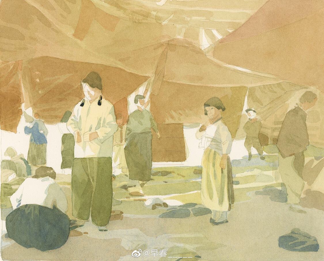 水彩（图ZMTY5MjI5MTU2） - 艺术插画 - 站酷设计师早春_原创素材 - 站酷ZCOOL