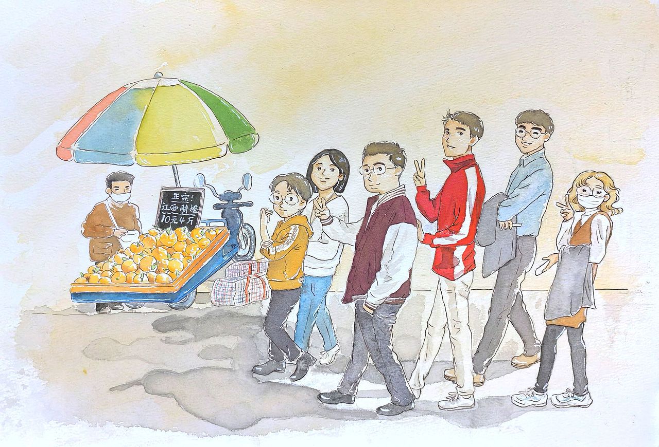 组团散步（图ZMzY4MDcxODky） - 绘本 - 站酷设计师bowbowq原创素材 - 站酷ZCOOL