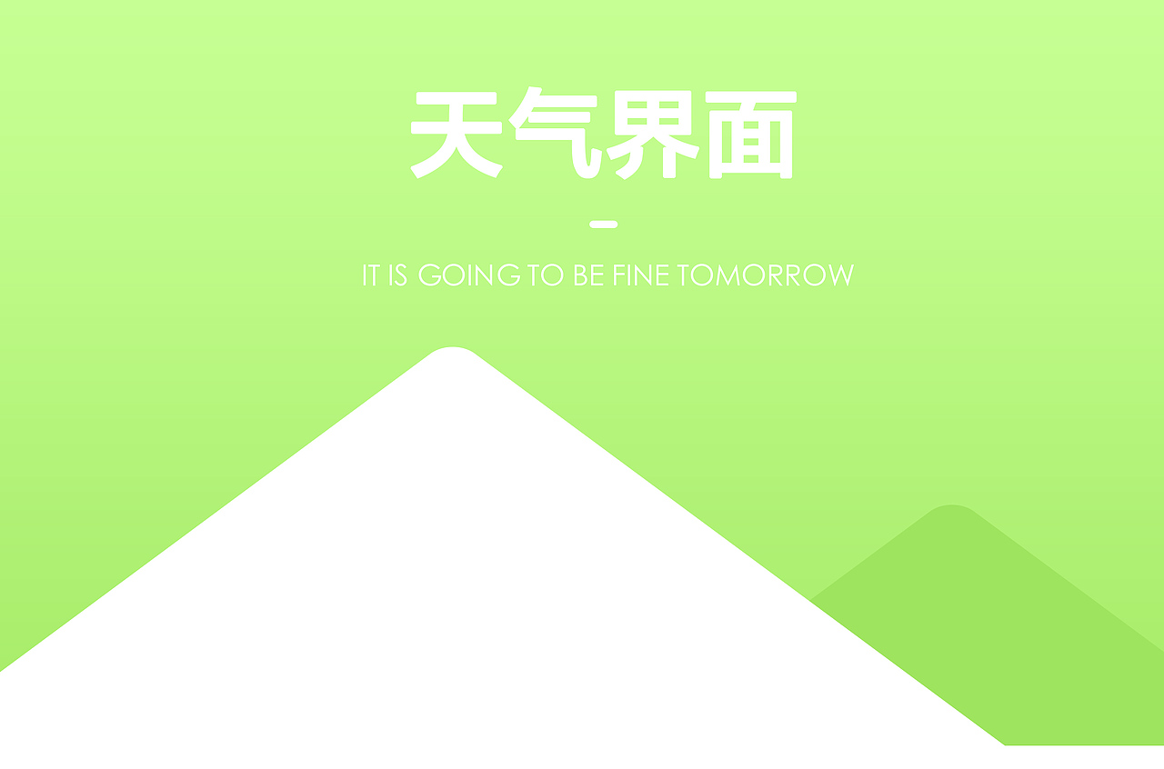 天气界面