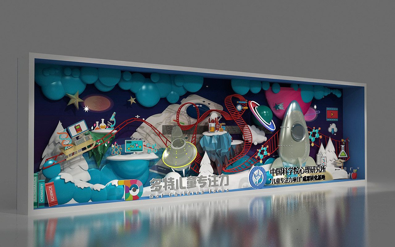 儿童专注力儿童教育橱窗