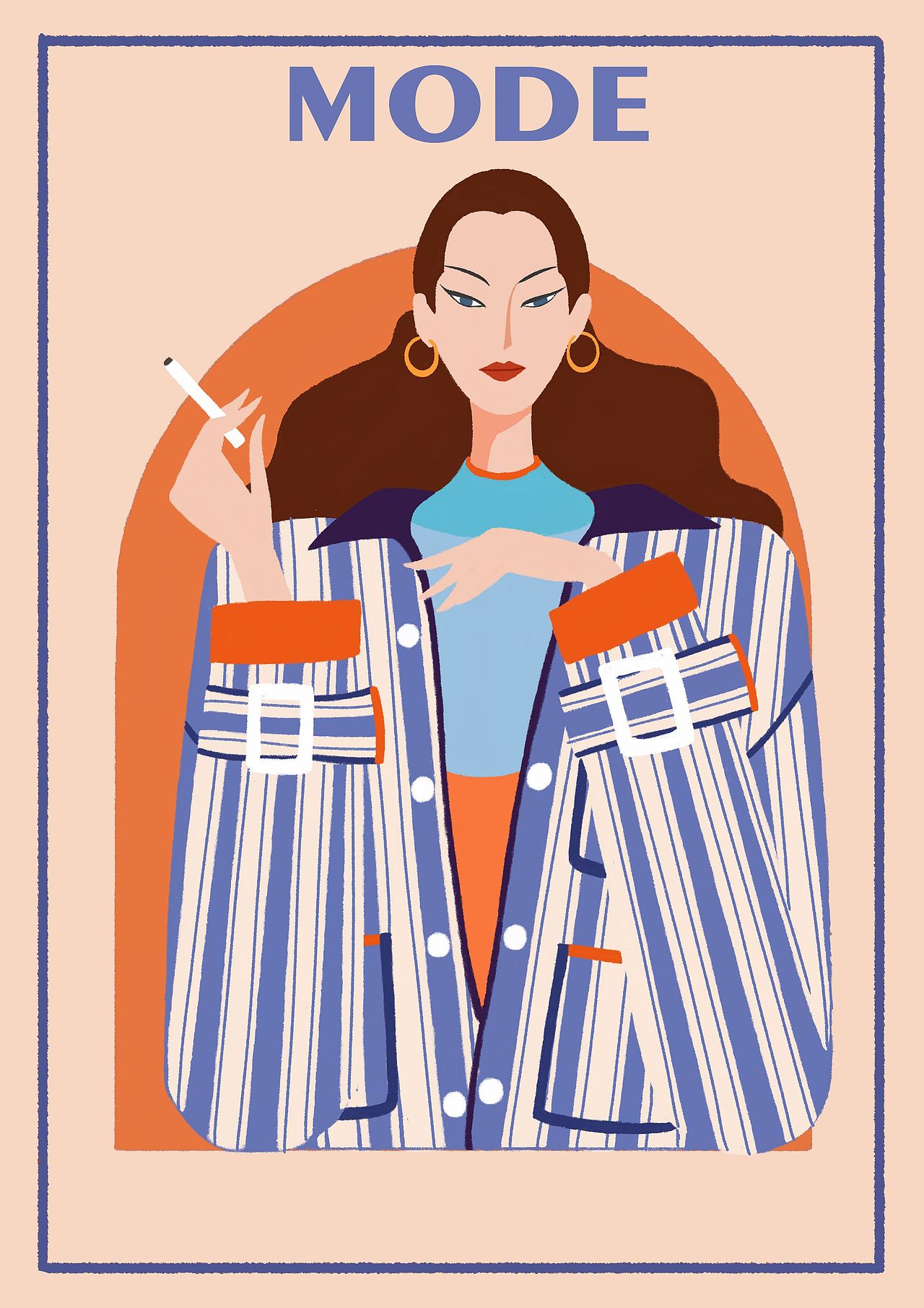 时尚插画/丝印风（图ZMjc1NjI5MDAw） - 艺术插画 - 站酷设计师liya虫虫原创素材 - 站酷ZCOOL