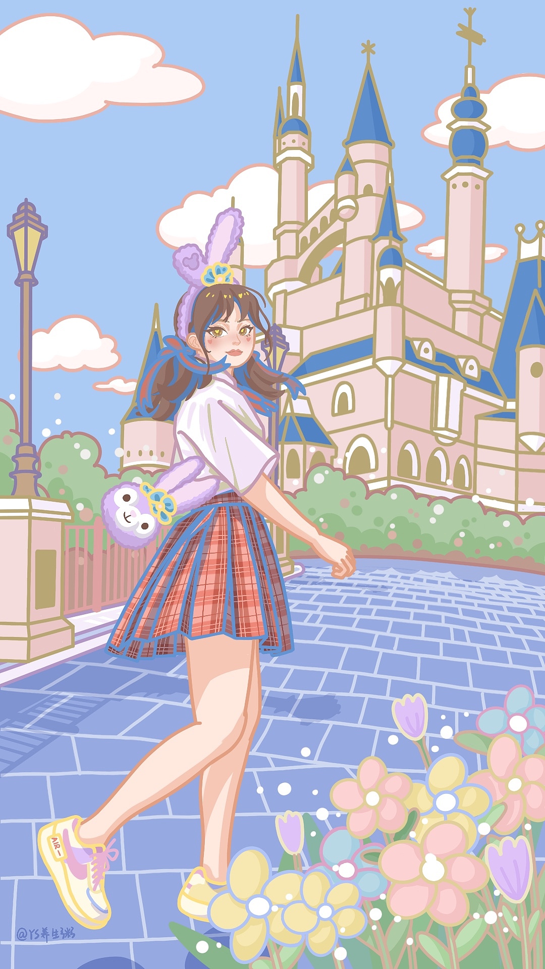 旅行自画像—上海迪士尼篇（图ZMjY3NTE5MzQw） - 创作习作 - 站酷设计师YS养生粥原创素材 - 站酷ZCOOL