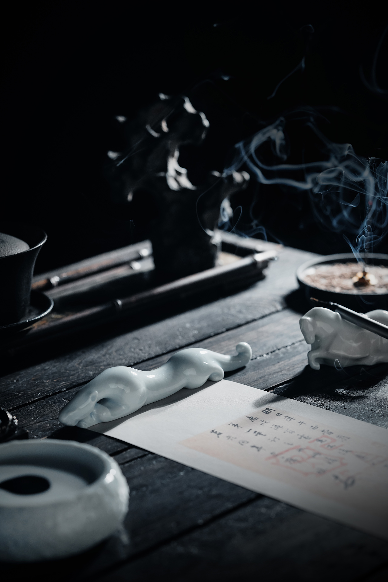 景德镇瓷器 荣宝斋x至观烧造 文房瓷器摆件|摄影