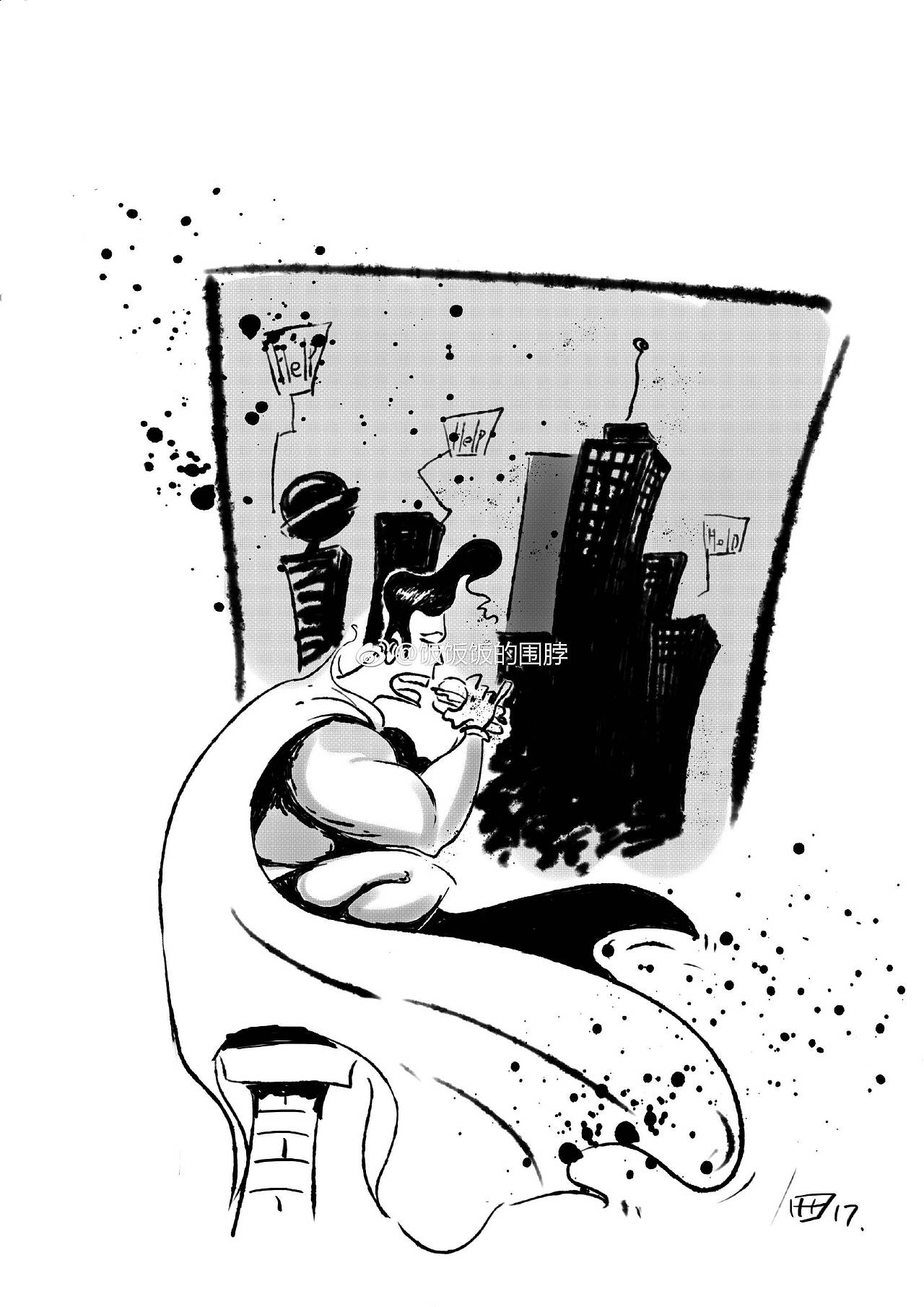 超人在休息（图ZOTgwNTg4NTY=） - 新锐潮流插画 - 站酷设计师zhouww091130原创素材 - 站酷ZCOOL