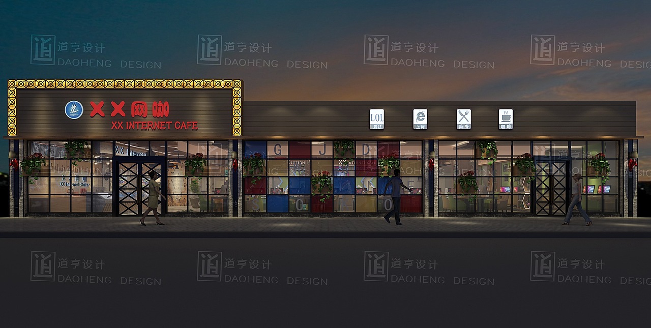 重庆巴南迈克斯网咖（图ZOTE2OTEwNDg=） - 家装设计 - 站酷设计师室内设计装修原创素材 - 站酷ZCOOL
