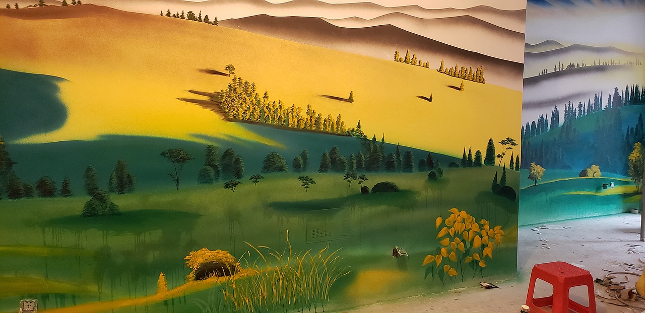 新家的墙绘和我的宝贝（图ZMjQ1NDk5OTY4） - 新锐潮流插画 - 站酷设计师赵先生zxs原创素材 - 站酷ZCOOL