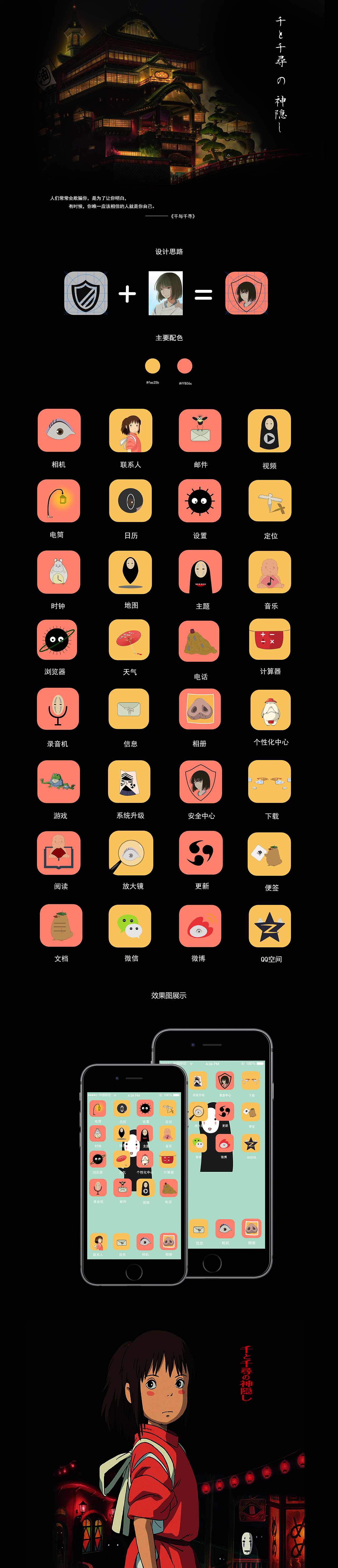 千与千寻主题icon（图ZMTE2NDc4OTI0） - 主题/皮肤 - 站酷设计师柳依依1234原创素材 - 站酷ZCOOL