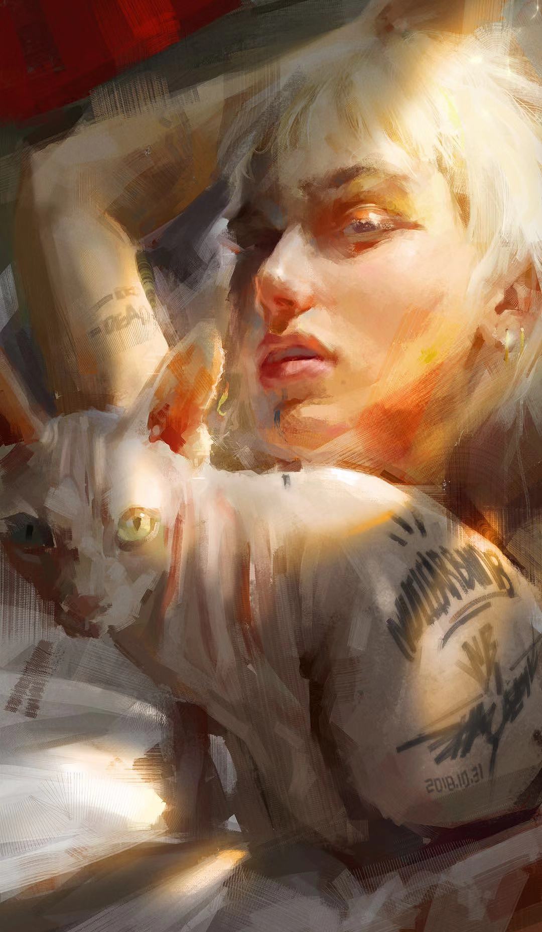 赵震北手绘的の101个女孩