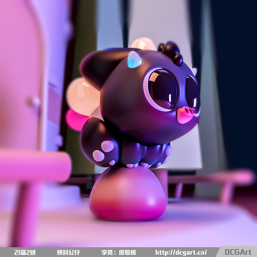 萌出血的卡通手办