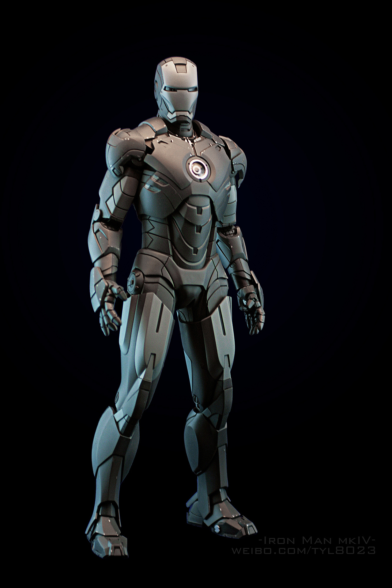 钢铁侠mk4模型拍摄异色版