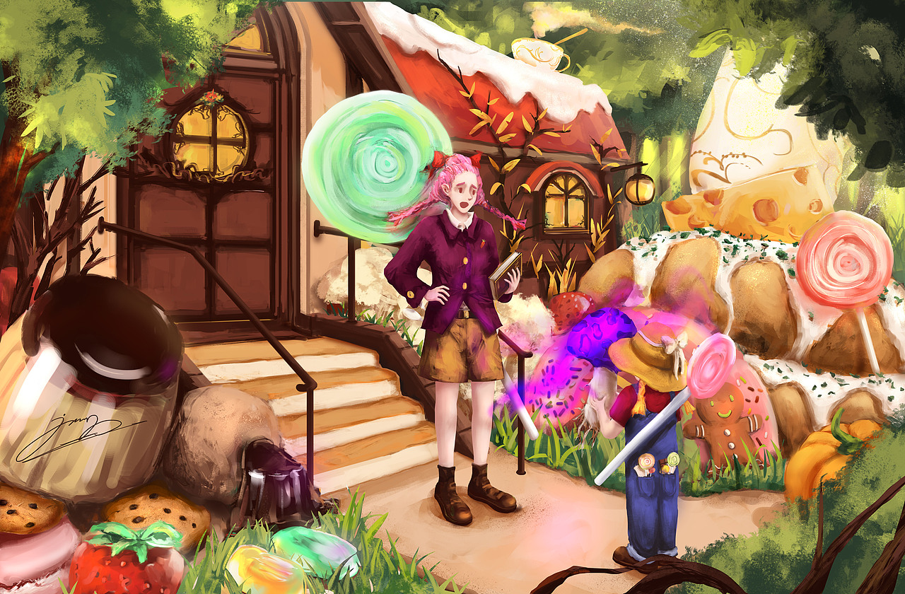 糖果屋毒蘑菇（图ZMjMzMjg4MjI4） - 创作习作 - 站酷设计师JzFijiang原创素材 - 站酷ZCOOL