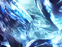 #AI创作实验室#科技蓝为主，人物肖像，未来主义，体积