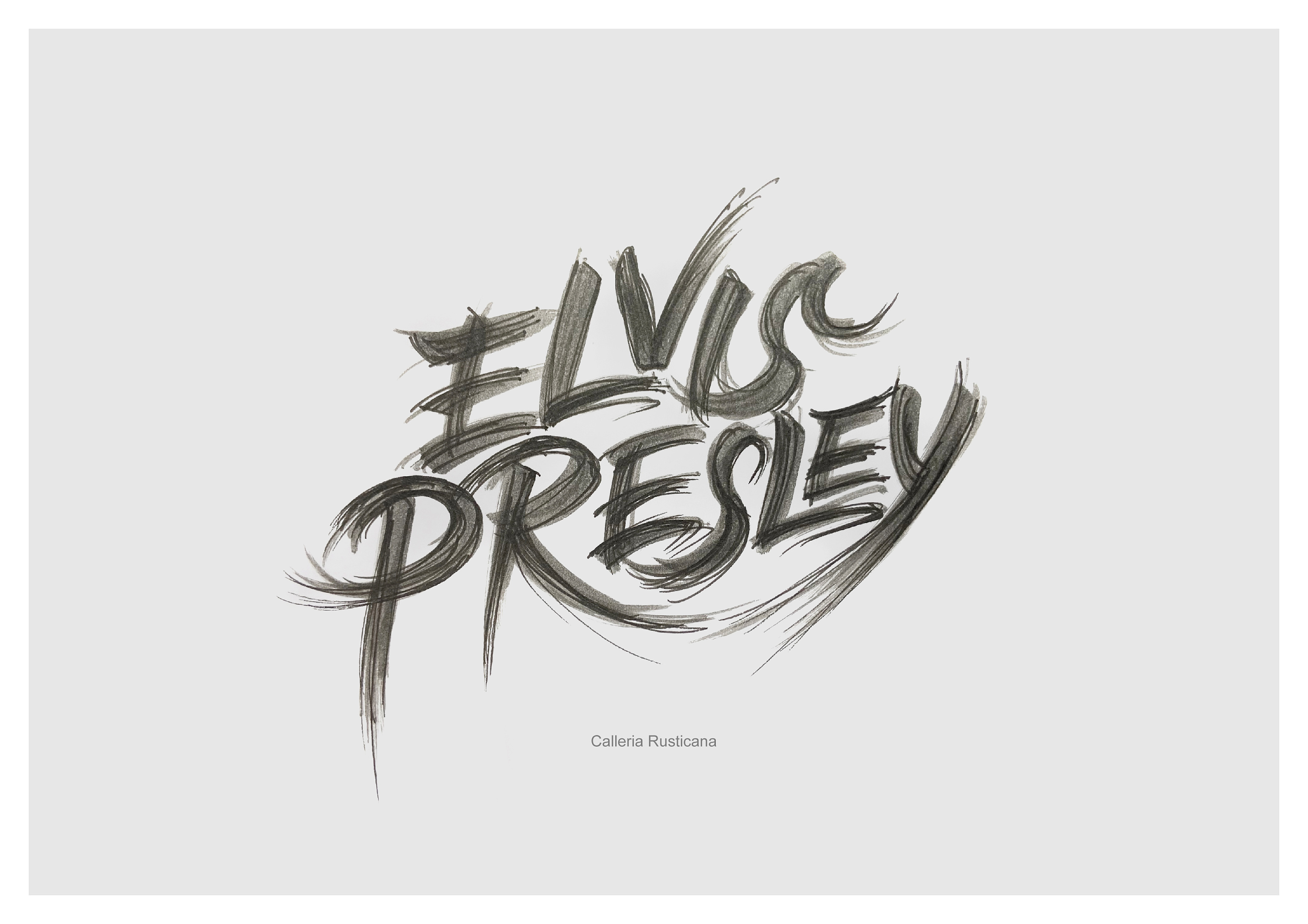 近期英文手绘字体