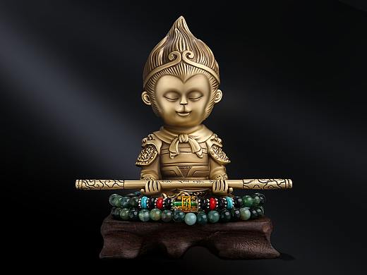 純銅斗戰(zhàn)勝佛孫悟空擺件/金屬精修系列（個人主頁-ZNDIxMjQ4Mjg=） - 修圖/后期 - 站酷設(shè)計師陳飛揚Matt原創(chuàng)素材 - 站酷ZCOOL