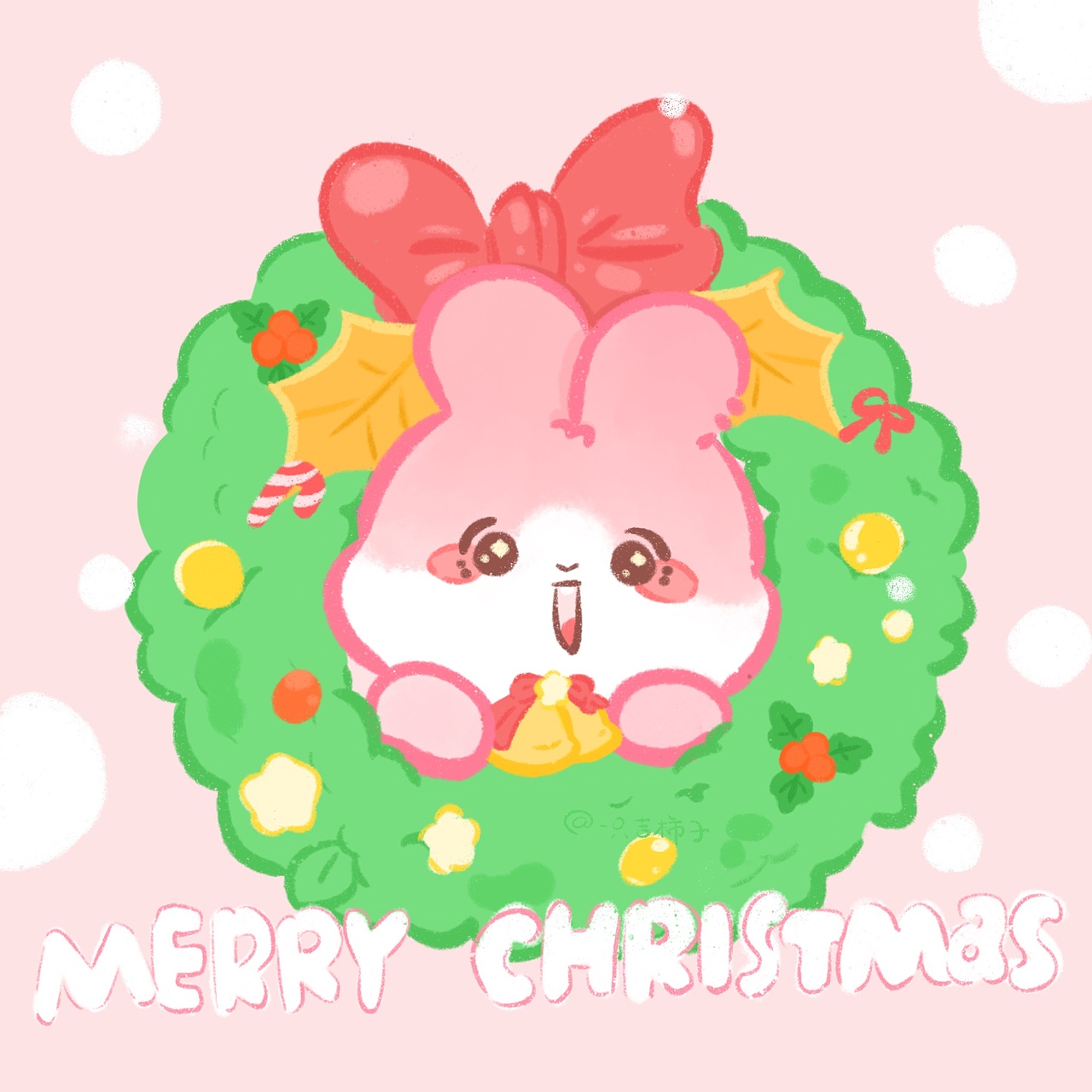 花春田ip ｜圣诞插画*3（图ZMzgxMDExMTA4） - IP形象 - 站酷设计师吉柿喜士多原创素材 - 站酷ZCOOL