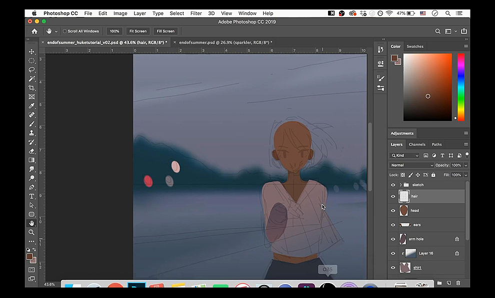 Jenny Yu插画作品【The Sea】教程（图ZMTQ5MzEyNTg0） - 艺术插画 - 站酷设计师虎课海外原创素材 - 站酷ZCOOL