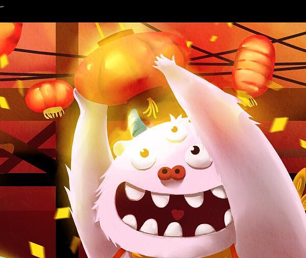 2017鸡年大吉！今年你吃鸡了吗？（图ZNjk2MDIxOTI=） - 商业插画 - 站酷设计师溜号仙人_方格子原创素材 - 站酷ZCOOL