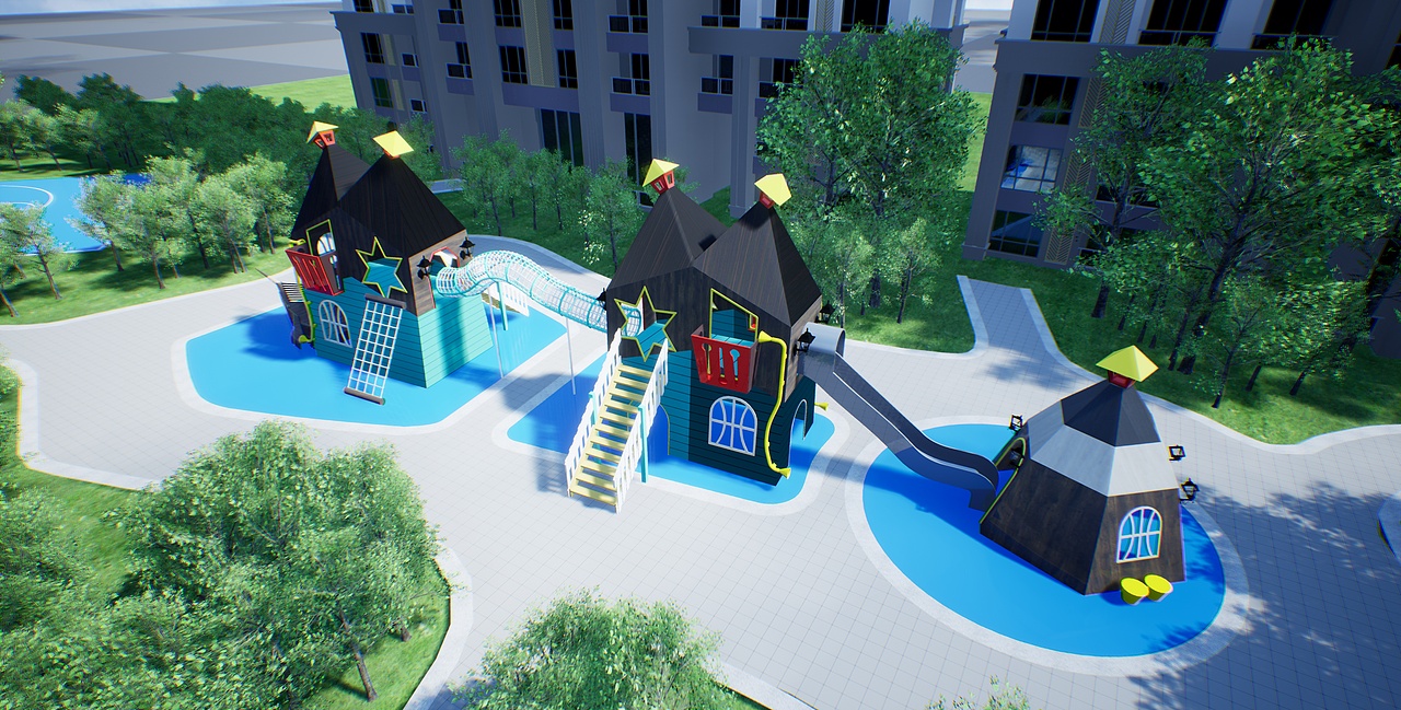 淘气堡作品图片（图ZMTkxMTg5ODY4） - 建筑/空间 - 站酷设计师匠人一心原创素材 - 站酷ZCOOL