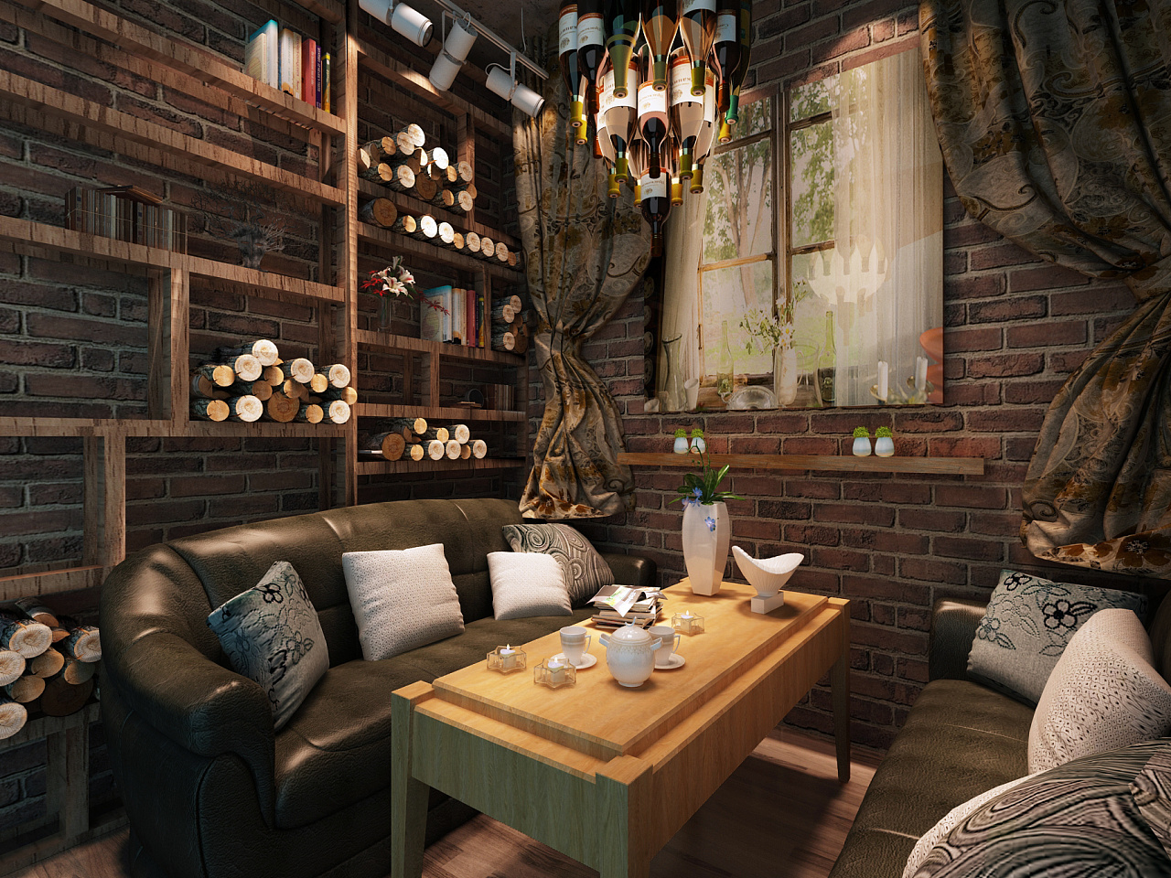 咖啡吧设计|空间|家装设计|九层之台 - 原创作品 - 站酷 (ZCOOL)