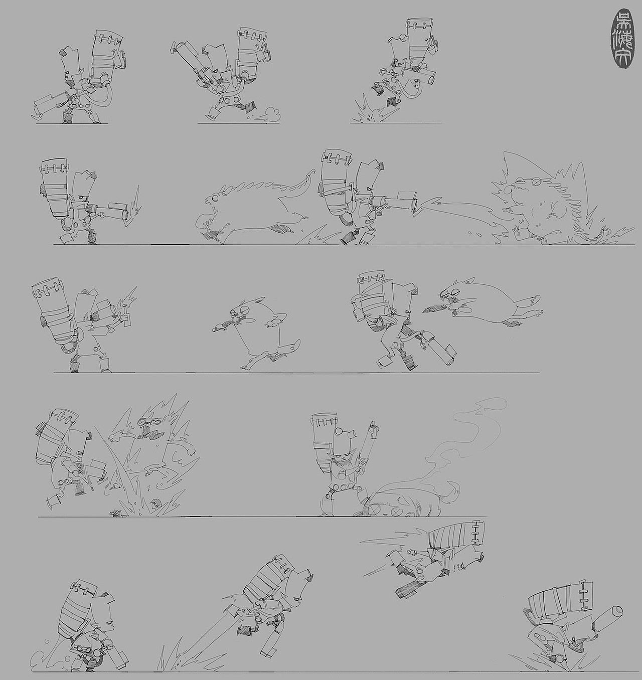 吴海文-早期Q版角色设定