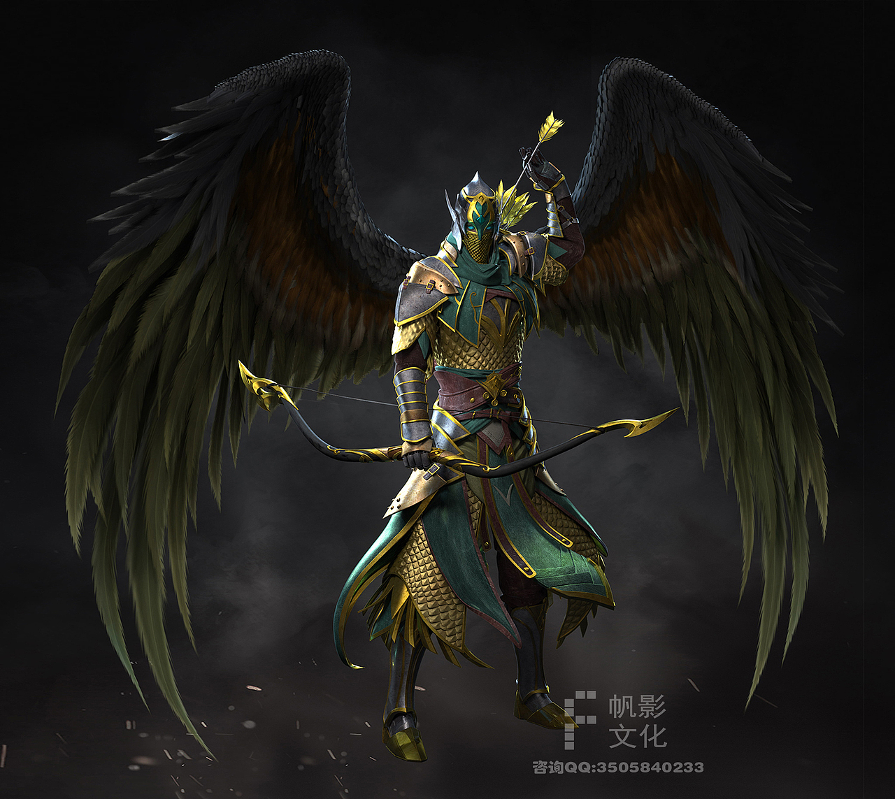 为游戏——苏丹的复仇制作的三维美宣和游戏宣传CG角色