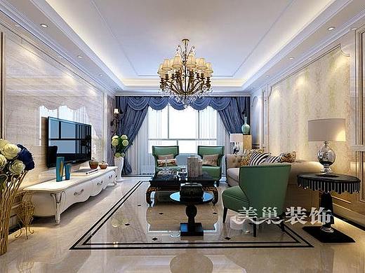 碧桂园翡翠湾165四室装修混搭风格装修样板间设计