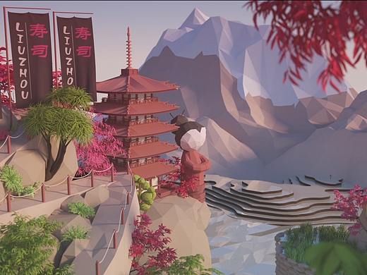 寿司产品展示（C4D+AE+PS）（oc渲染器）