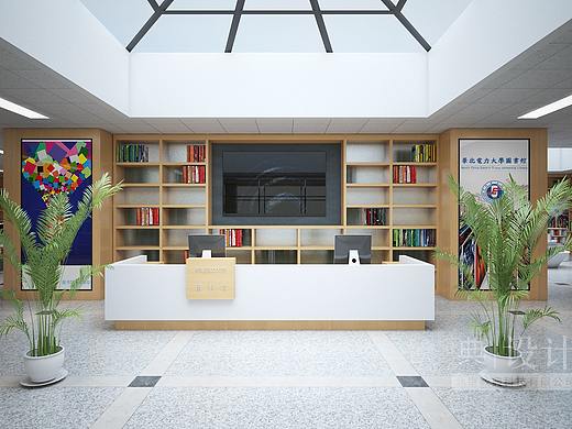 华北电力大学图书馆门厅空间改造设计方案