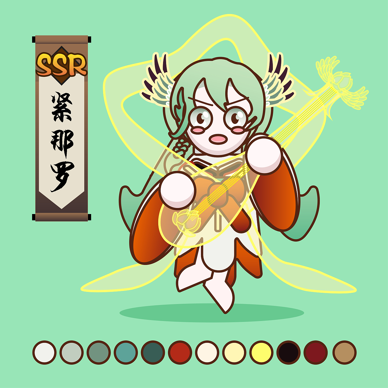 【自画玩偶胚 X 阴阳师】SSR紧那罗