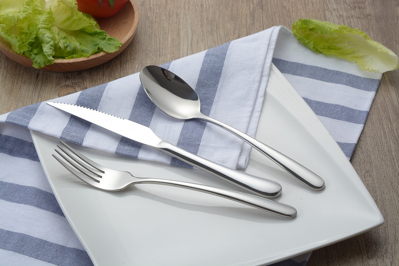 不锈钢餐具场景拍摄 未修图