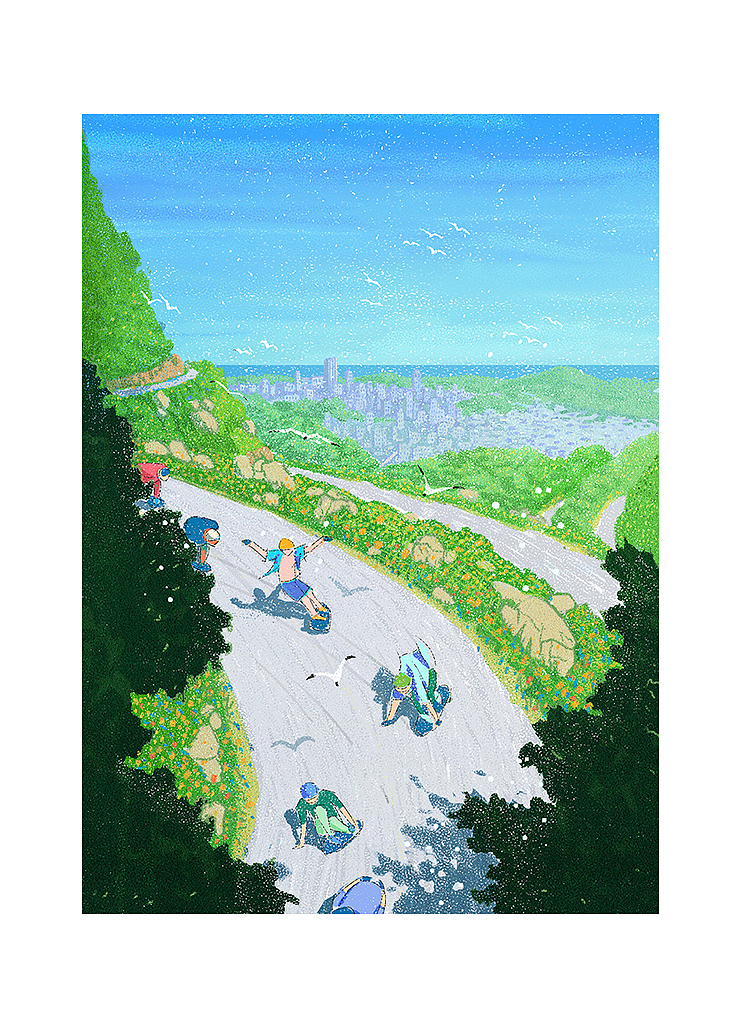 长板速降,我的最爱!