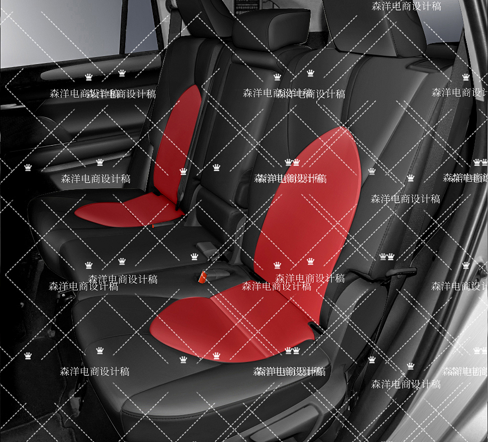 长沙淘宝京东电商汽车坐垫亚马逊产品精修设计案例图