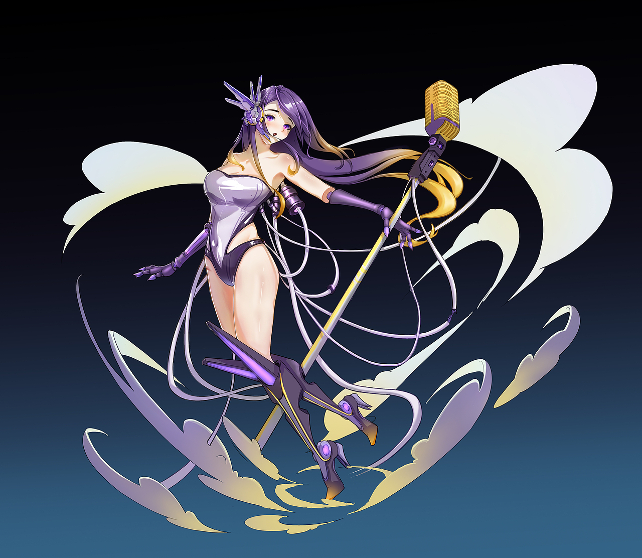 歌姬（图ZMzA4NjE3NDIw） - 游戏原画 - 站酷设计师阿狸iris原创素材 - 站酷ZCOOL
