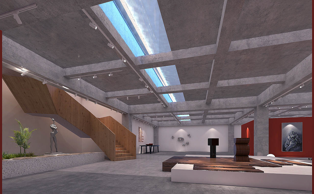 上海艺术馆设计-点线面相结合乱的规整,整的更简