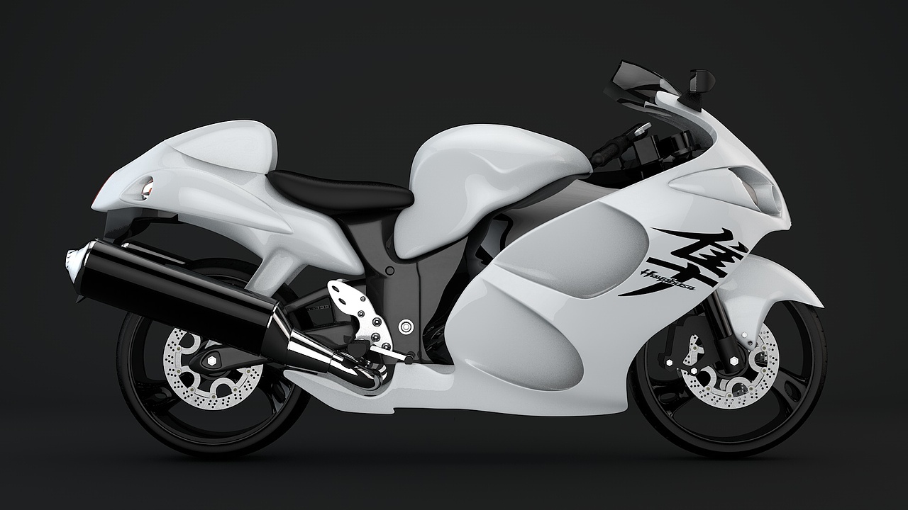 C4D 摩托车-铃木隼 建模练习（图ZNTk4MjkwODg=） - 机械/交通 - 站酷设计师a502347020原创素材 - 站酷ZCOOL