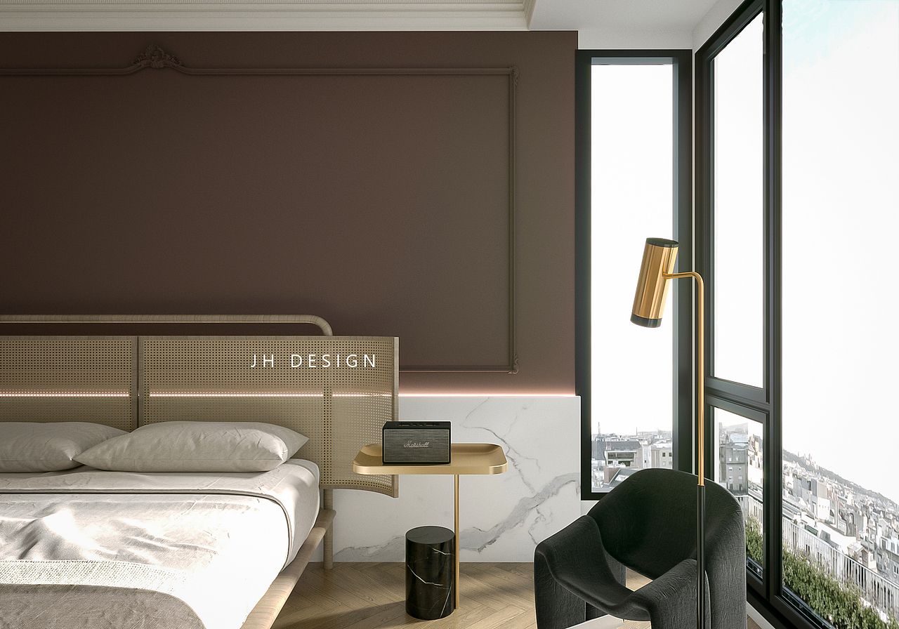 JH DESIGN 现代法式住宅（图ZMjAzNTgwODM2） - 家装设计 - 站酷设计师几禾设计原创素材 - 站酷ZCOOL