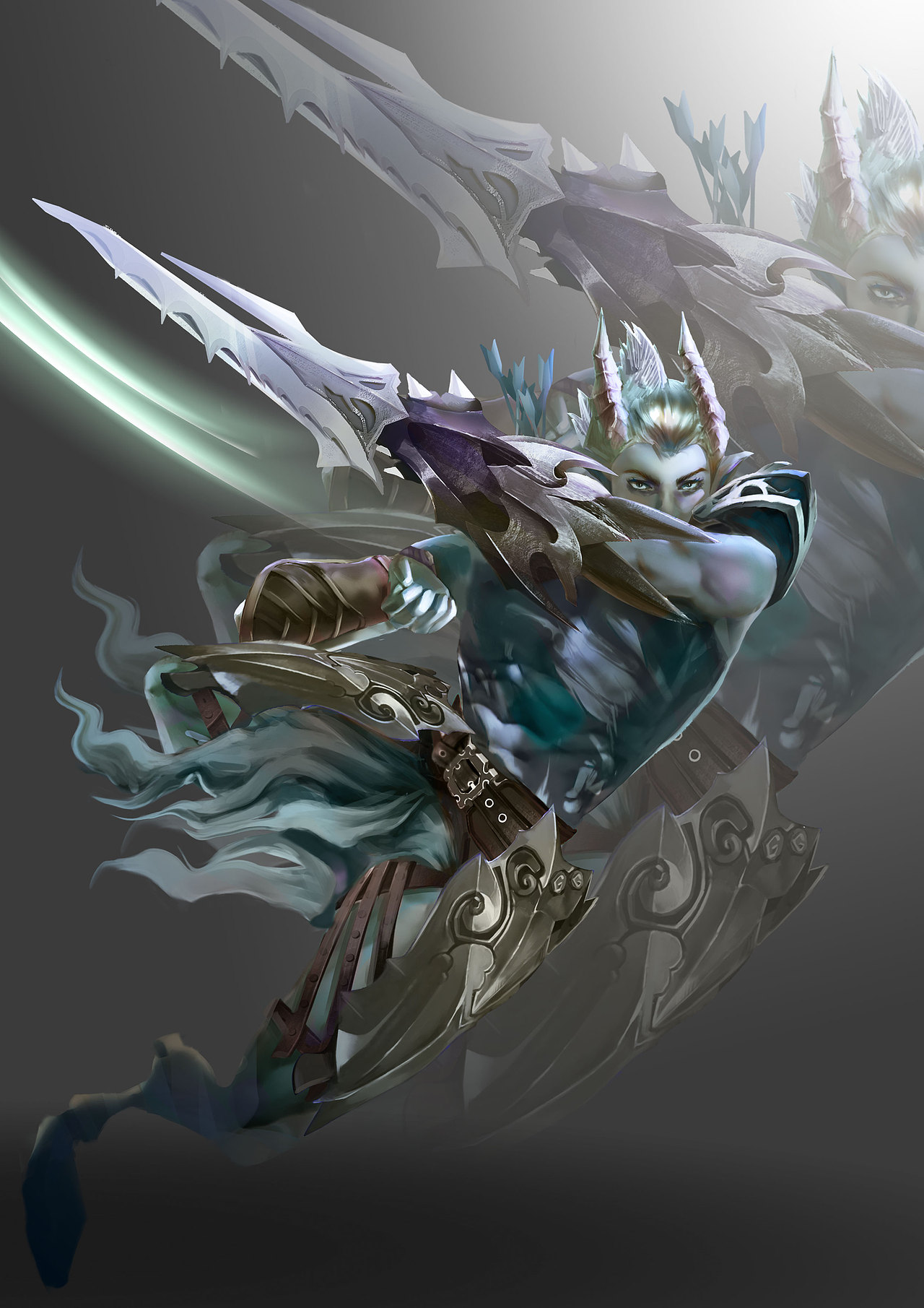 欧美写实魔幻角色原画设计刺客